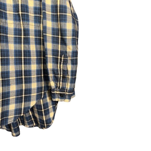 Ralph Lauren Denim & Supply Flannel Shirt Medium Plaid Blue - Picture 4 of 5